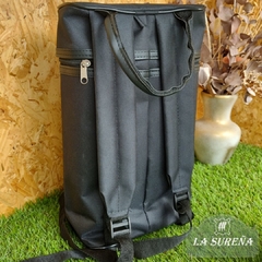 Porta termo y mochila de lona con manija - LA SUREÑA