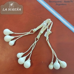 llavero cuero crudo boleadora