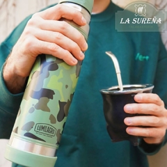 termo lumilagro verde acero inox 1 lts pico matero - comprar online