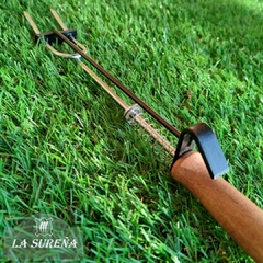 pinza asadora expulsora de madera y hierro 40 cm - comprar online