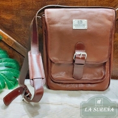 Morral cuero unisex con correa - comprar online