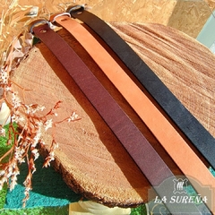 cinto cuero fino 3 cm hebilla oval - LA SUREÑA