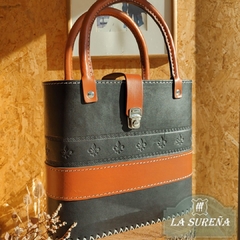 bolso cuero porta termo canasta - LA SUREÑA
