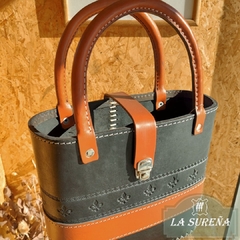bolso cuero porta termo canasta - comprar online