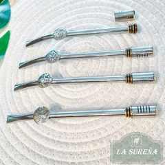 bombilla acero inoxidable con rosca y dije - comprar online