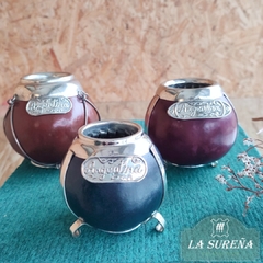 Imagen de mate porito de calabaza con alpaca y dije