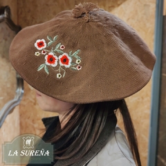 boina de hilo bordada en colores 32 cm - LA SUREÑA