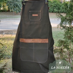 delantal gabardina gruesa con detalles - tienda online