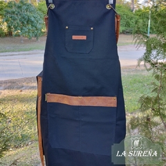 delantal gabardina gruesa con detalles en internet