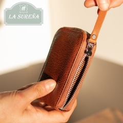 billetera de cuero con cierre - tienda online