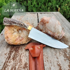 cuchillo de hoja de disco cabo ciervo 20 cm - comprar online
