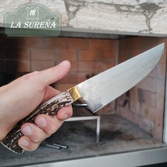 cuchillo de hoja de disco cabo ciervo 20 cm - LA SUREÑA