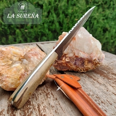 cuchillo hoja disco de arado cabo madera 28 cm en internet
