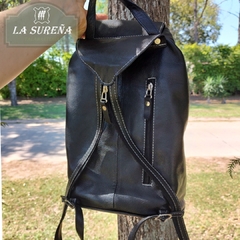 mochila de cuero que se convierte en morral - LA SUREÑA