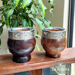 mate imperial de madera algarrobo con alpaca