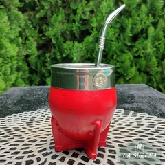 Imagen de mate imperial calabaza con virola acero inoxidable