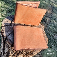 billetera de cuero simple con cierre por dentro en internet