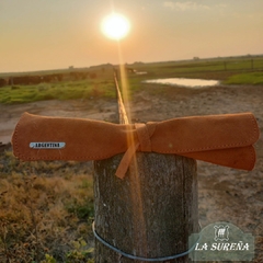 juego de cubiertos asador con estuche de cuero 33 cm - comprar online