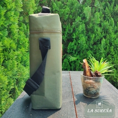 Porta termo térmico de lona con correa - comprar online