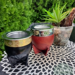 Mate imperial de acero térmico forrado en cuero en internet