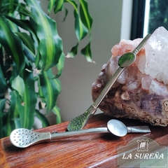 bombilla alpaca paleta con dije alpaca para grabar