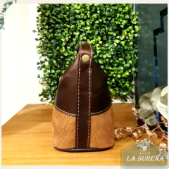 Neceser cuero carpincho y vaca chico - comprar online
