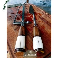 Juego de pinza expulsora y cuchilla parrillera 39 cm en internet