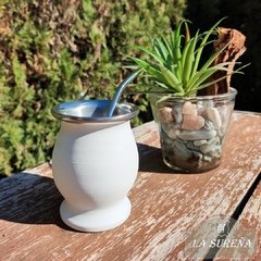mate de acero inoxidable copa color opaco - comprar online