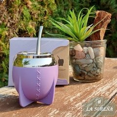Mate pvc plástico con bombilla en caja - tienda online
