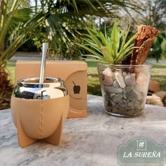 Mate pvc plástico con bombilla en caja - LA SUREÑA