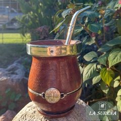 mate madera algarrobo y dije alpaca y virola - comprar online