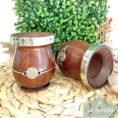 mate madera algarrobo y dije alpaca y virola - LA SUREÑA
