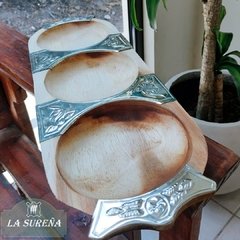 tabla picada madera y alpaca x3 divisiones en internet