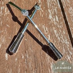 bombilla de alpaca resorte y dije