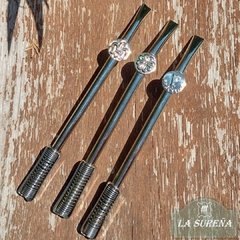 bombilla de alpaca resorte y dije - comprar online