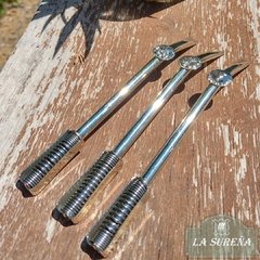 bombilla de alpaca resorte y dije - LA SUREÑA