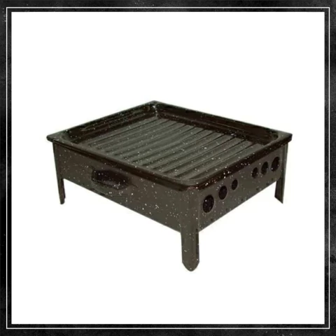 Brasero De Mesa Enlozado Clásico