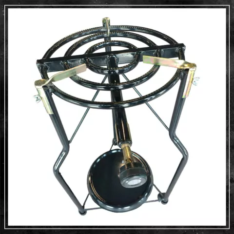 Quemador Paellero alto 38cm 1 llave.