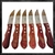 Tramontina Cuchillo Jumbo Rojizo Polywood x 6