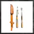 Juego Stassen Parrillero x 2 Combinado Asta y Madera - comprar online
