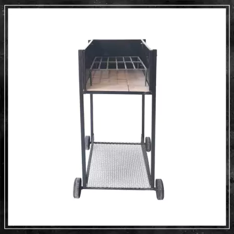 Fogón Enlozado Rodante c/reja