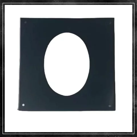 Calefactor Tapa Pared Negro 6"