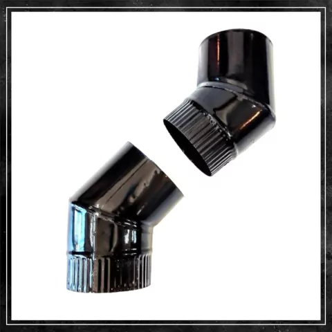 Calefactor Par de Codos a 45º 5" Enlozados