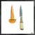 Cuchillo de Disco de Siembra Cabo Hueso y Madera 12cm