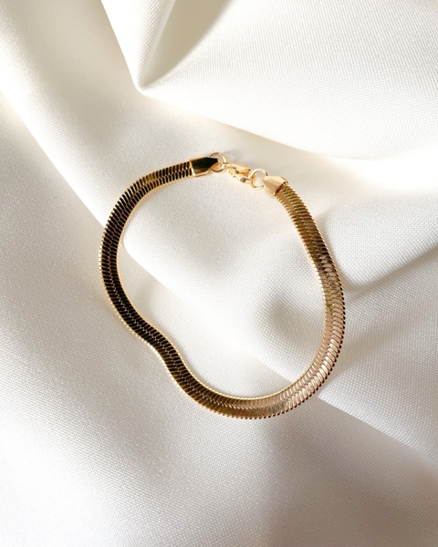 Pulsera Snake - Acero quirúrgico dorado