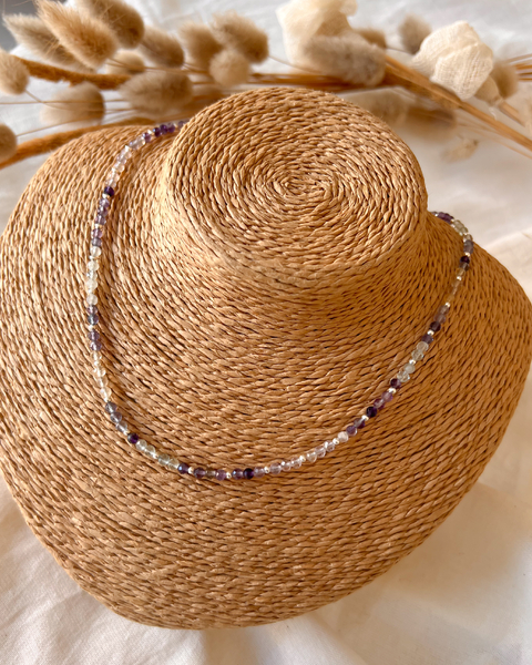 Gargantilla Fluorita (M) - Plata 925 - comprar online