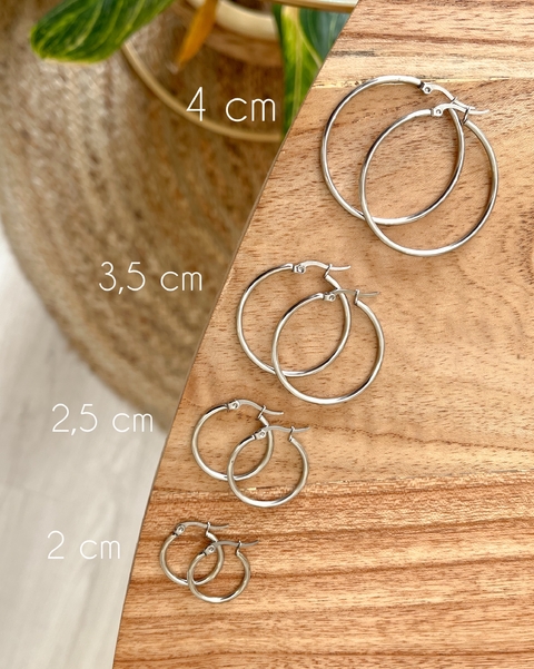 Argollas clasicas - Acero quirurgico - comprar online