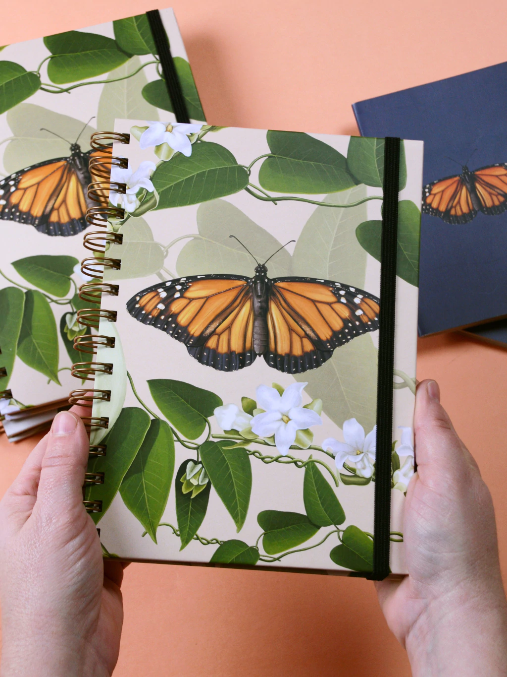 Cuaderno MARIPOSA MONARCA rayado, tapa dura