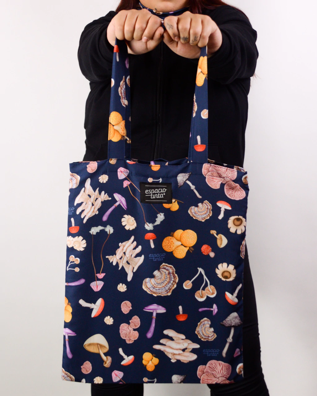 Tote chico HONGOS color azul