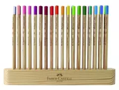 LAPICES DE COLORES FABER CASTELL SUPER SOFT X 36 CON BASE DE MADERA - comprar online